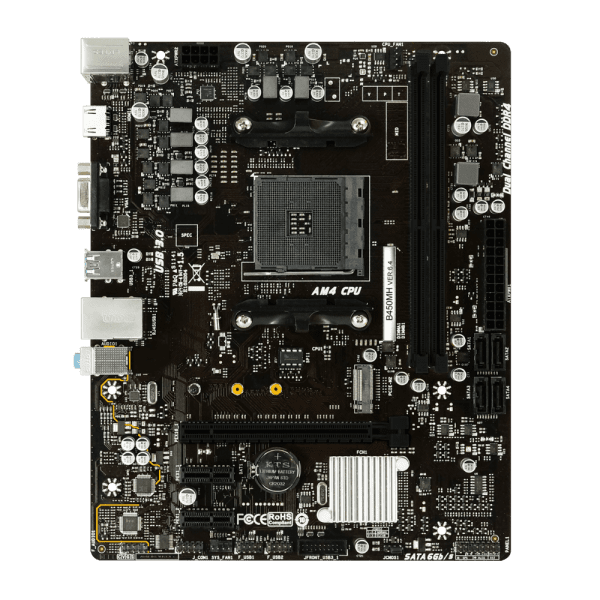 Biostar B450MH Motherboard AMD Socket AM4 DDR4 NVME - Gambar 3
