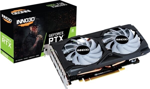 INNO3D VGA Card Nvidia Geforce RTX 2060 Twin X2 6GB GDDR6 192Bit