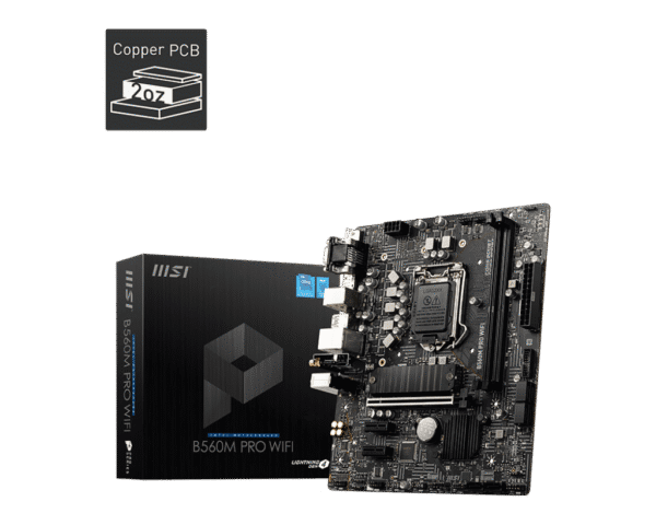 MSI B560M Pro WiFi Motherboard Intel Socket LGA-1200 DDR4 NVME