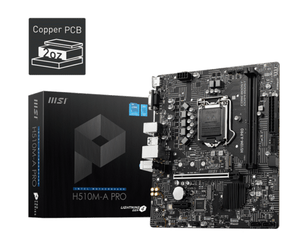 MSI H510MA-A Pro Motherboard Intel Socket LGA-1200 DDR4 NVME