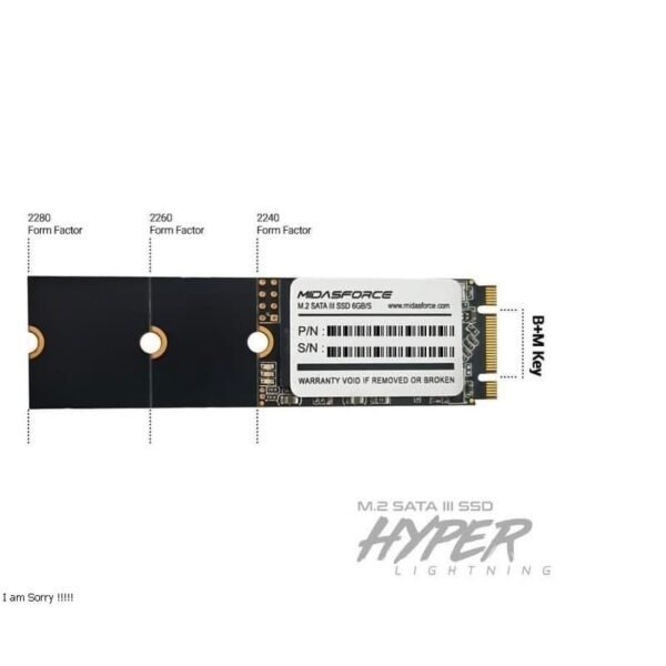 MidasForce SSD SATA M.2 256GB - Gambar 2
