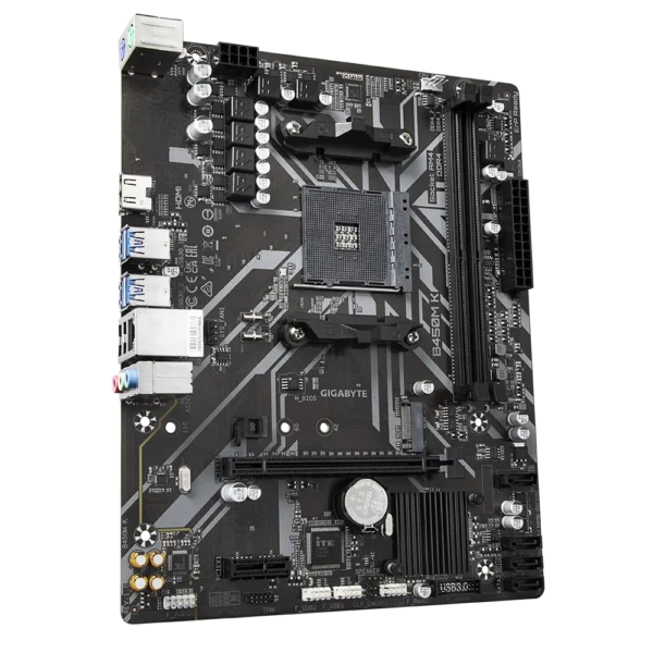 Gigabyte B450M-K Motherboard AMD Socket AM4 DDR4 NVME - Gambar 2