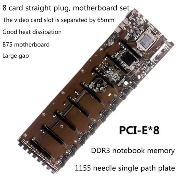 Xtreme ETH-B75 Motherboard Mining LGA-1155 8-PCIE - Gambar 2