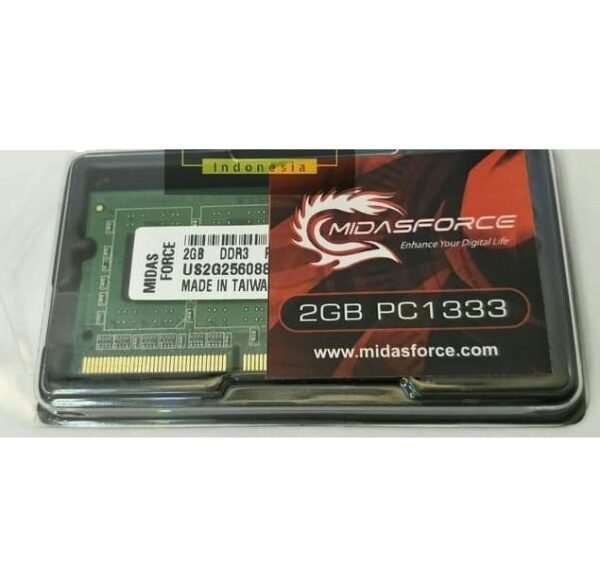 Midasforce SODIMM DDR3 Ram Laptop 2GB 10600-1333Mhz