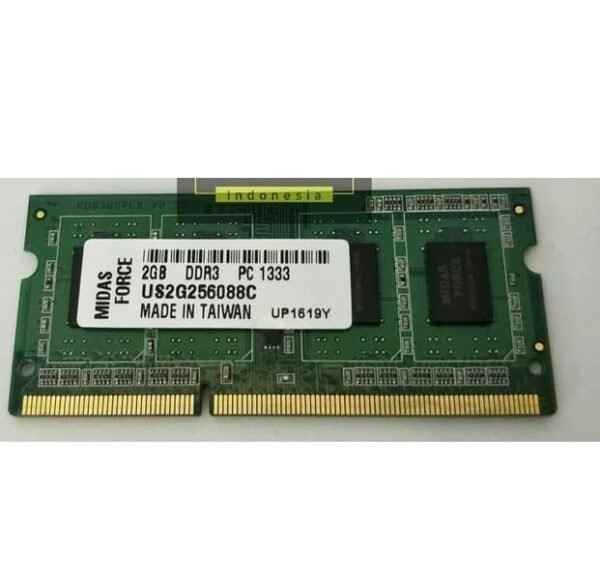 Midasforce SODIMM DDR3 Ram Laptop 2GB 10600-1333Mhz - Gambar 2
