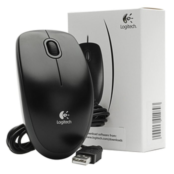 Logitech B100 Mouse Optik USB