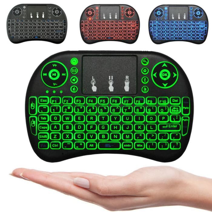 Keyboard Wireless Touschpad i8 RGB - Gambar 6
